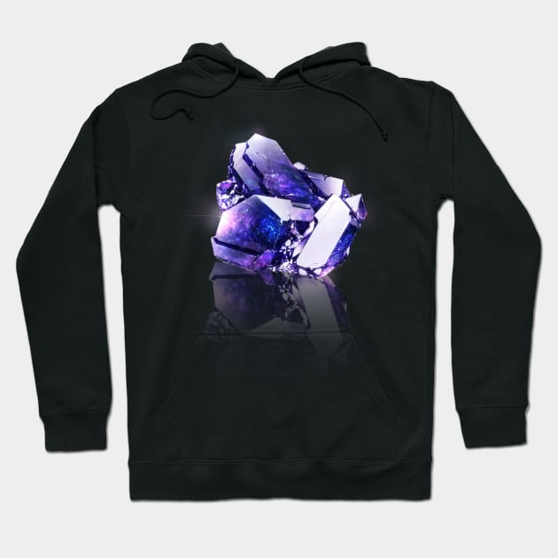 Blue Purple Fluorite Hoodie by cluseller